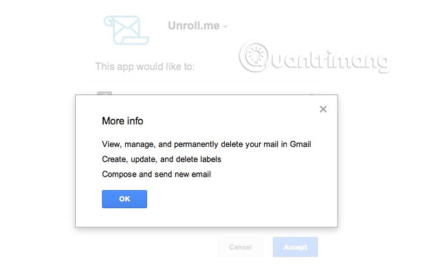 Quyền trên Gmail