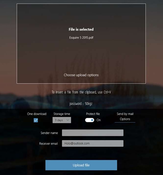 Tùy chọn cho file tải