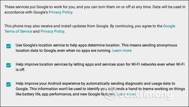 Điều khoản dùng giả lập 
