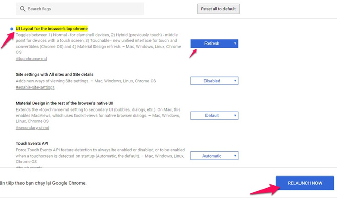 UI Layout for the browser's top chrome