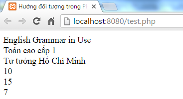 Hàm constructor trong PHP