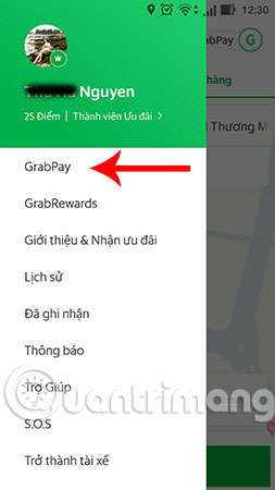Chọn GrabPay