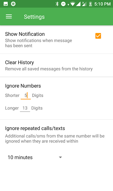 Magic SMS Pro, ứng dụng tự động trả lời tin nhắn và cuộc gọi 7