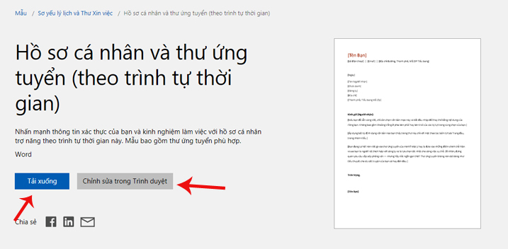 Tải và chính sửa template