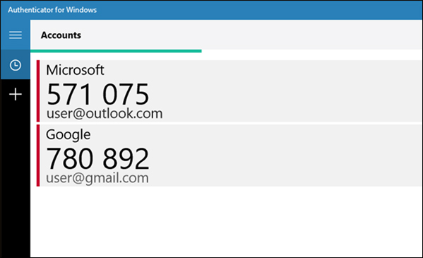 Authenticator for Windows