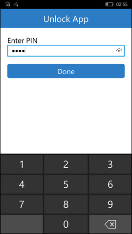 Mở khóa ứng dụng 