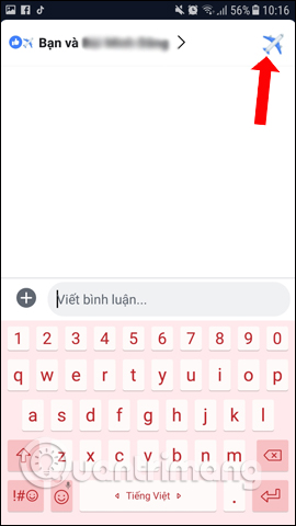 Hiển thị biểu tượng máy bay