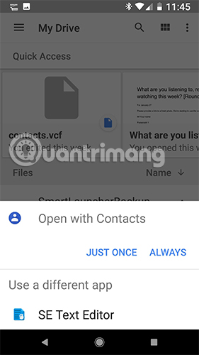 Chọn Just Once