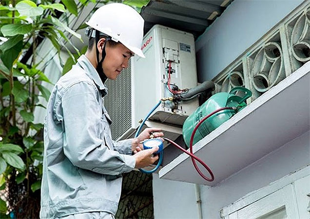 Điều hòa bị thiếu gas