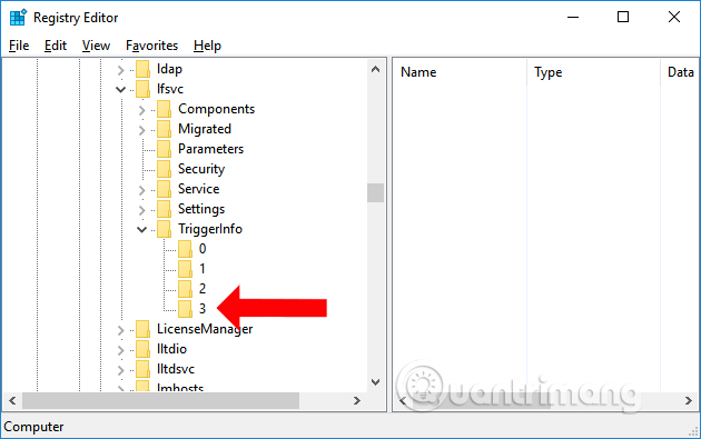 Giao diện Registry Editor 