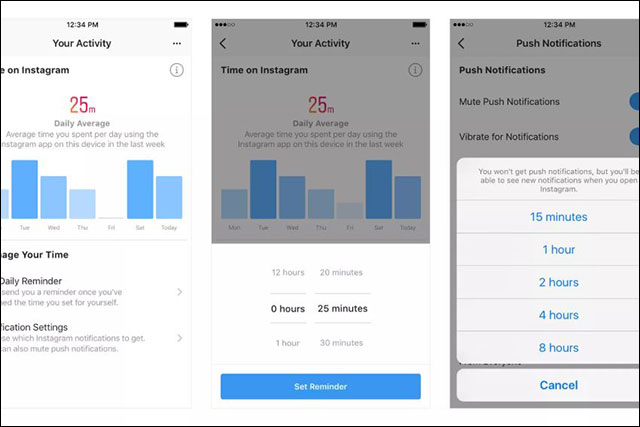 Theo dõi thời gian sử dụng Instagram