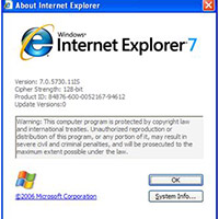 Cách hiển thị thanh menu trong Internet Explorer 7