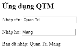 Kết quả khi chạy code AngularJS