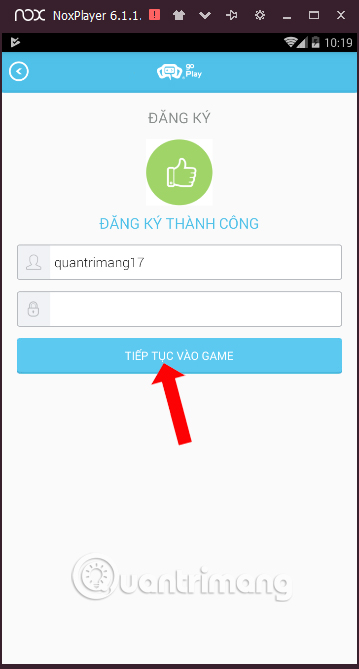 Nhập tên tài khoản