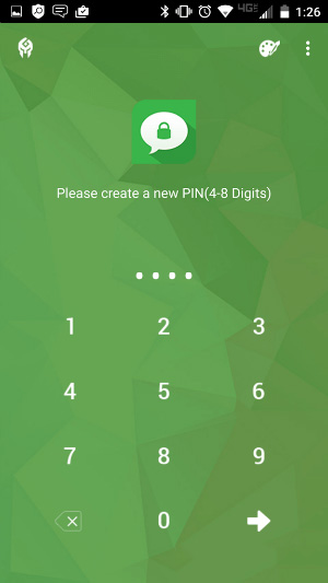 Nhập mật khẩu muốn đặt cho tin nhắn