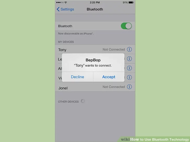 Ghép nối thiết bị Bluetooth