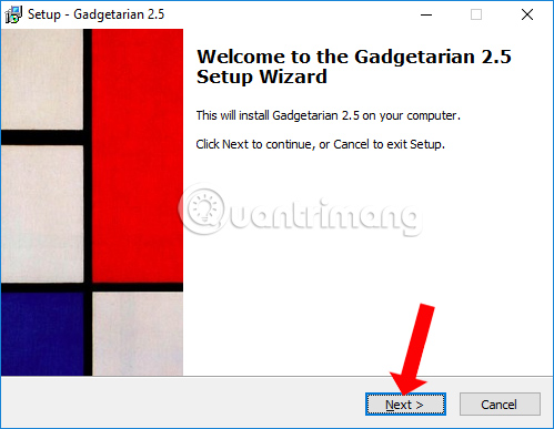Cài đặt Gadgetarian