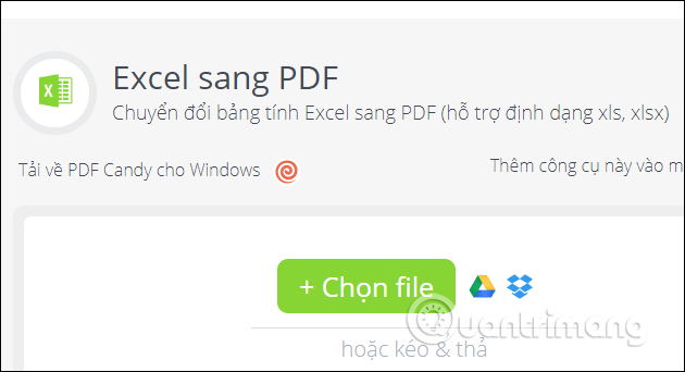 Excel sang PDF