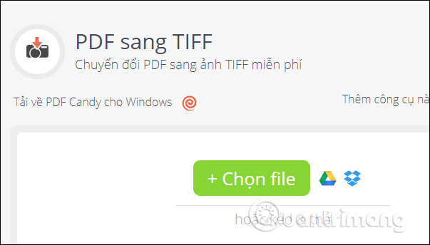 Chuyển PDF sang TIFF