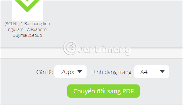 Chuyển ePUG sang PDF