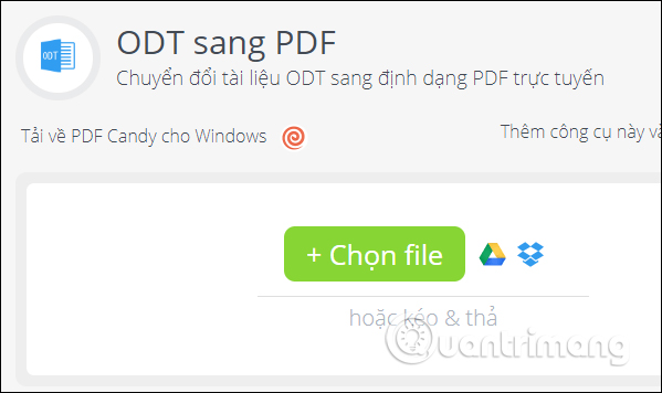 File ODT sang PDF