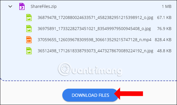 Tải file xuống máy tính