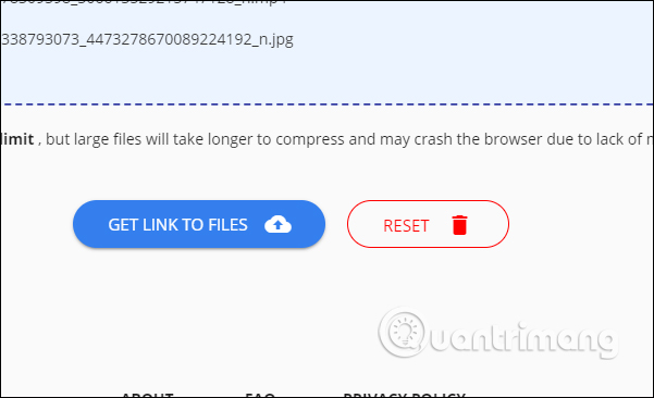 Lấy link chia sẻ