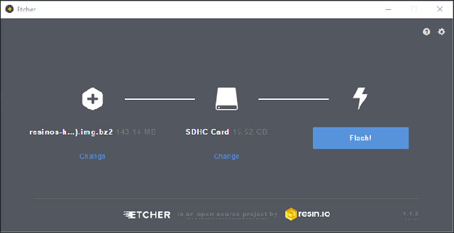 Flash hass.io vào thẻ SD 