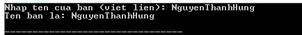 Standard Input Stream (cin) trong C++