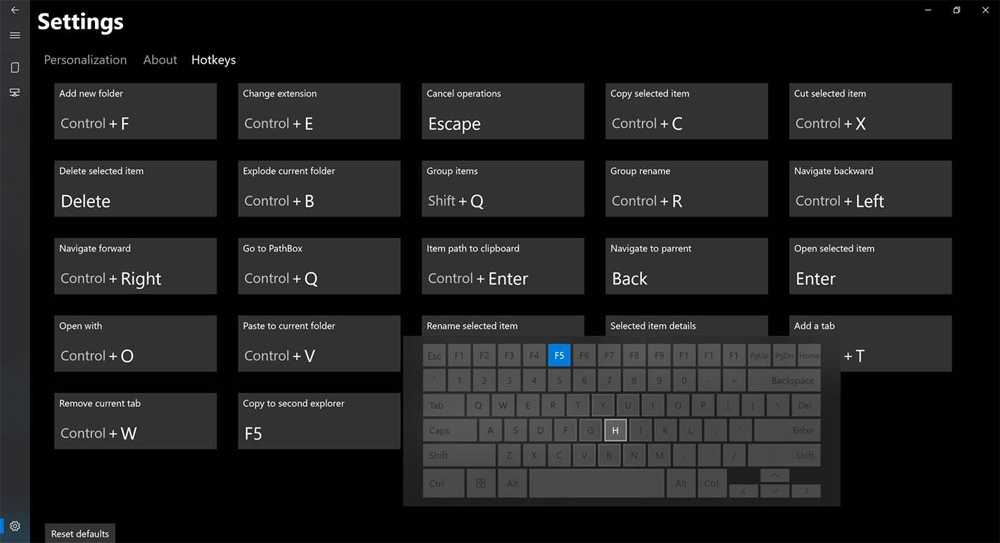 Thiết lập ứng dụng