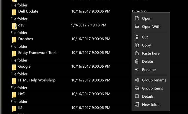 Thao tác với thư mục