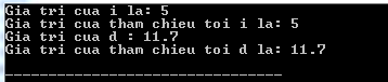 Tạo tham chiếu trong C++