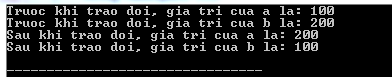 Truyền tham số bởi tham chiếu trong C++
