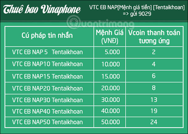 Tin nhắn Vinaphone