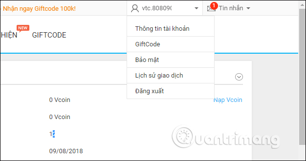 Thông tin tài khoản
