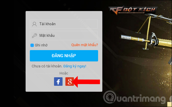 Đăng ký qua tài khoản Google