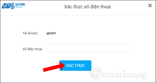 Nhập số điện thoại