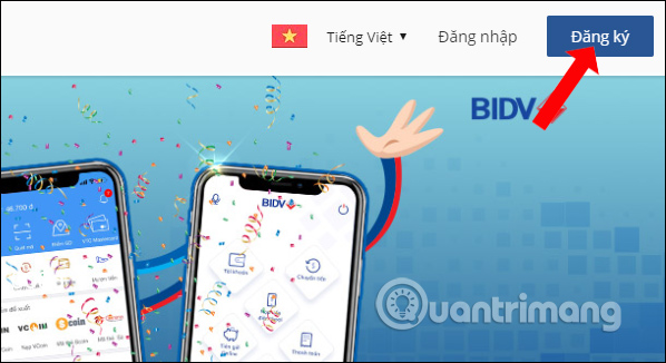 Đăng ký ví điện tử