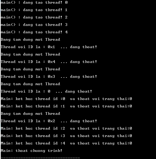 Kết hợp và Tháo gỡ các Thread trong C++