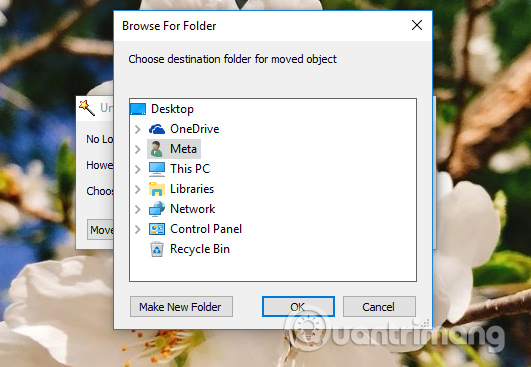 Chuyển nơi lưu file, thư mục