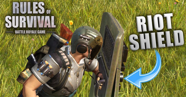 Cách sử dụng khiên trong Rules Of Survival - Loại vũ khí mới trong game