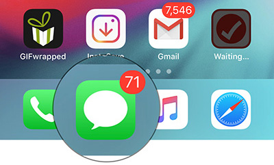 Mở ứng dụng Tin nhắn trên iPhone