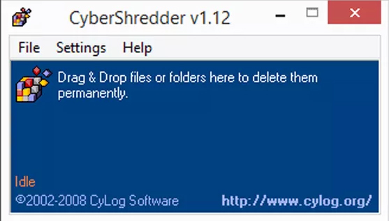 Phần mềm CyberShredder