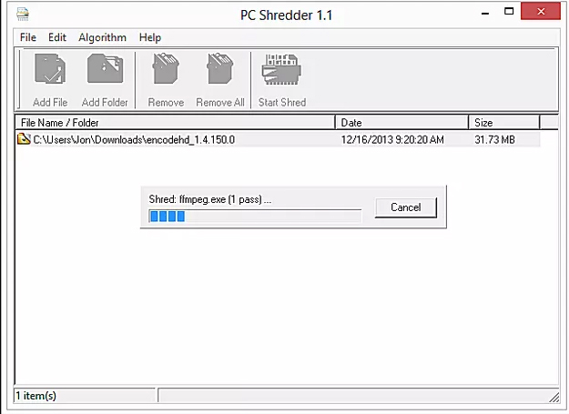 Phần mềm PC Shredder