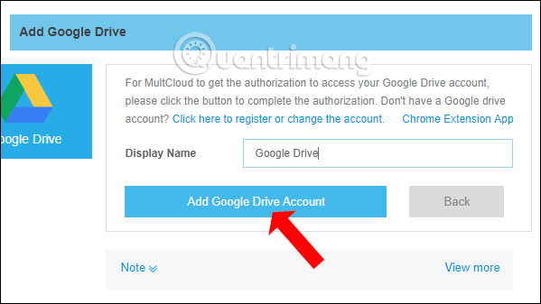 Nhập thông tin tạo tài khoản