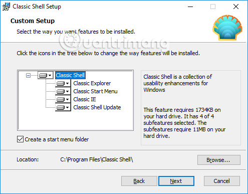 Công cụ Classic Shell