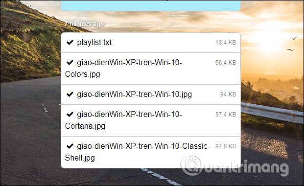 Danh sách file tải