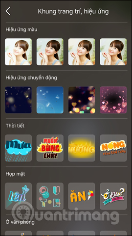 Hiệu ứng cho hình ảnh