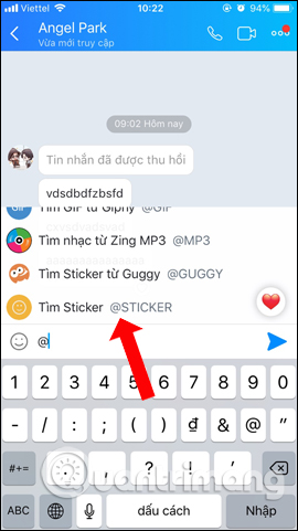 Tìm sticker theo chủ đề