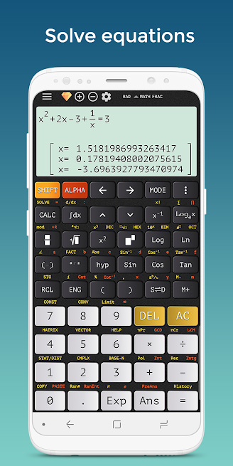 Ứng dụng mô phỏng máy tính Classwiz Casio 580 VNX 5